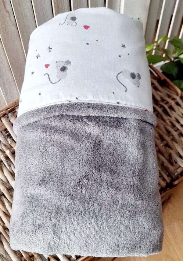 cadeau NAISSANCE BABYDOUDIZ doudou et couverture fait main made in France